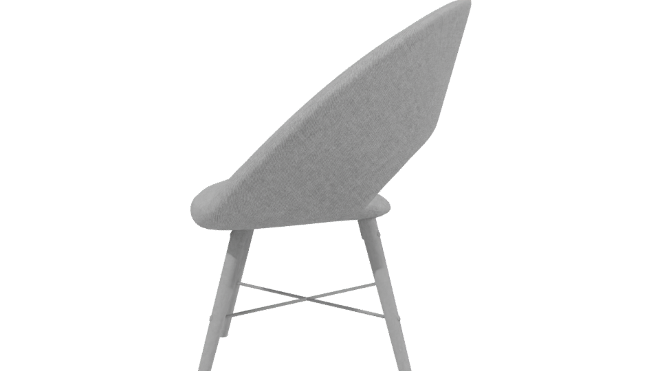 Contemporary Fabric Armchair 3D - Professional 3D Model Render 2