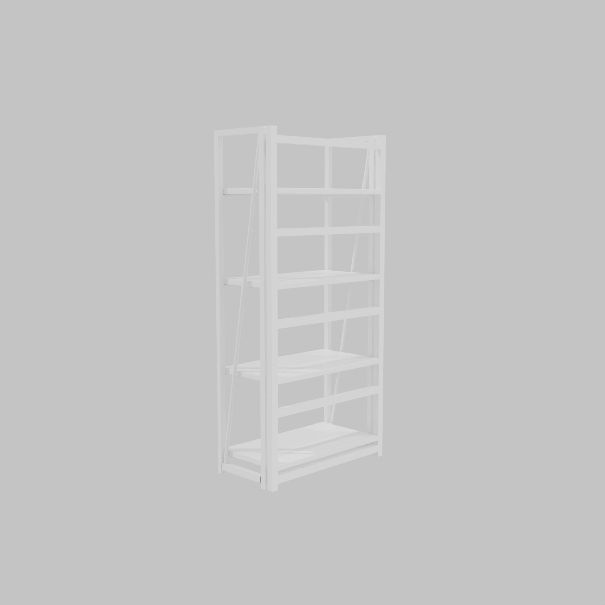 Librero 4 Repisas Blanco