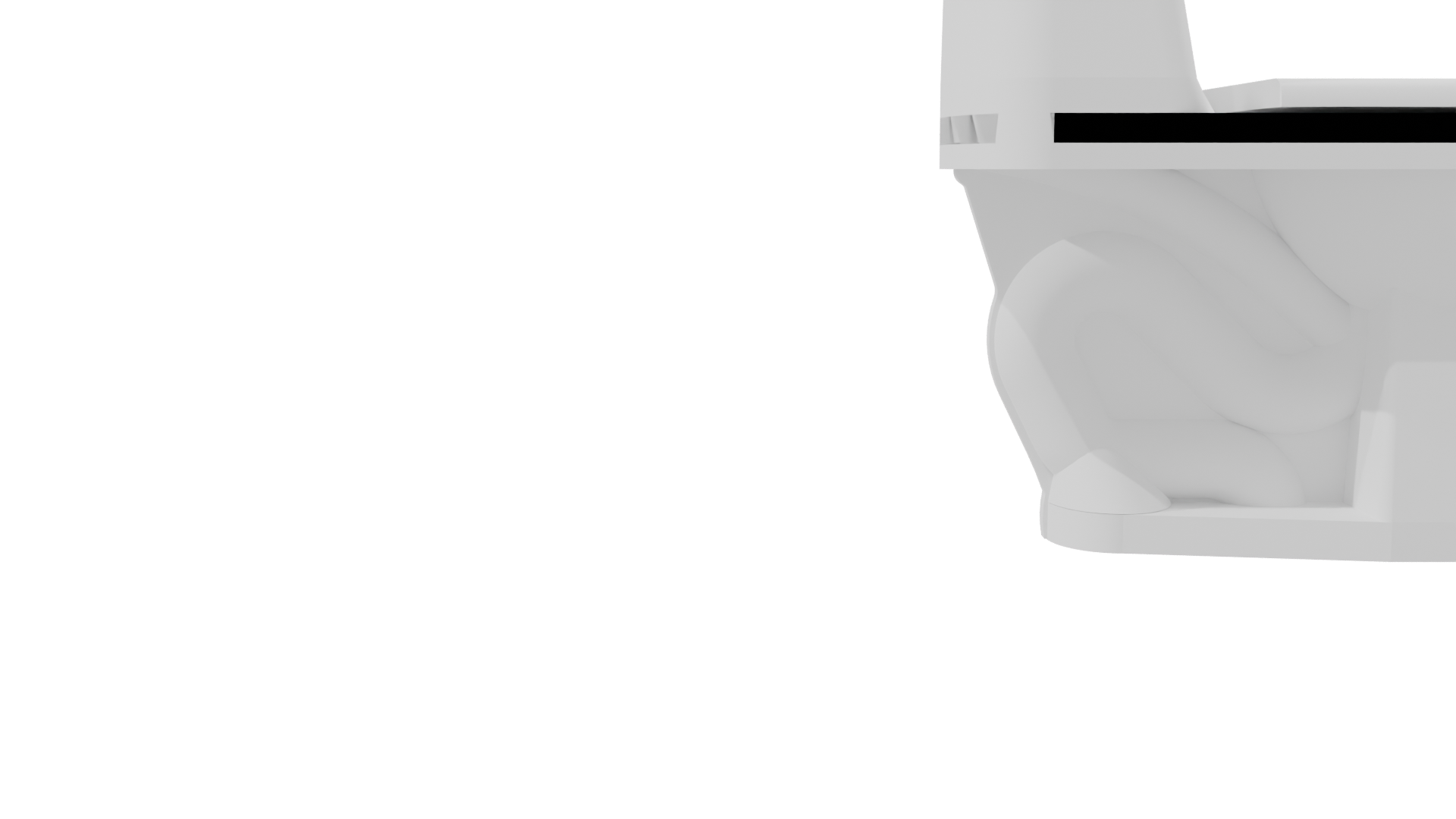 Stylish Modern Toilet 3D Model - Professional 3D Model Render 8