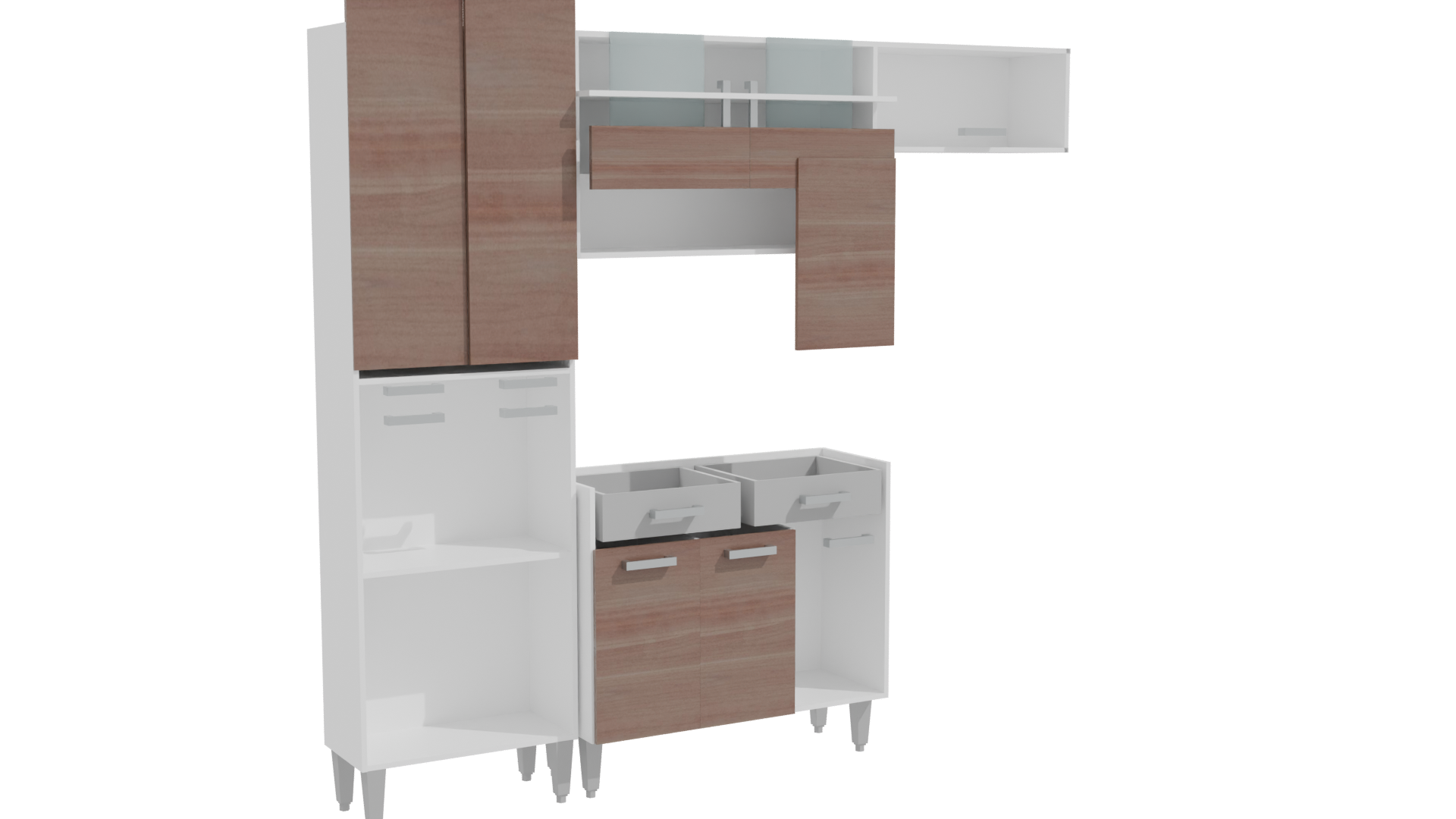 Stylish Modern Kitchen Cabinet 3D - Professional 3D Model Render 22