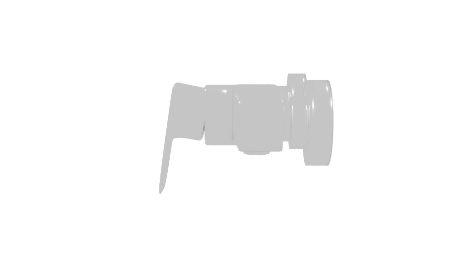 Sleek Modern Wall Hook 3D - Professional 3D Model Render 2