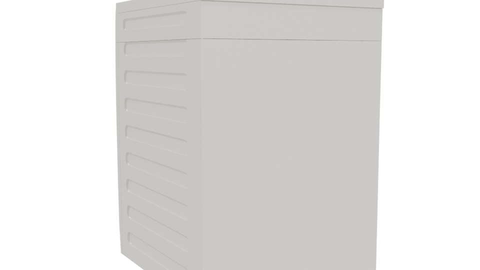 Realistic Front Load Washing Machine 3D - Professional 3D Model Render 4