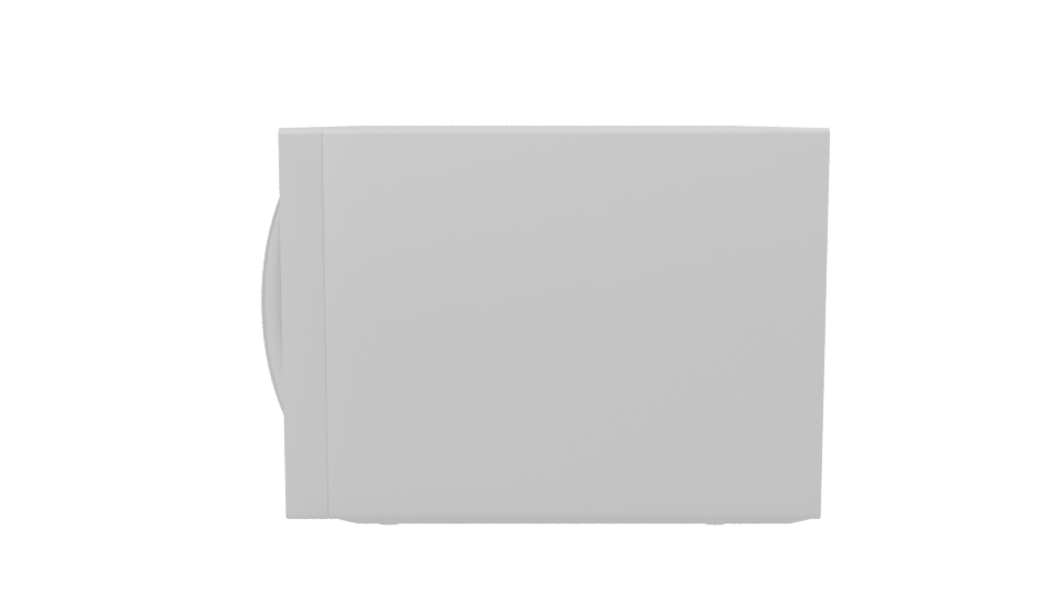 Stylish Compact Microwave 3D Model - Professional 3D Model Render 2