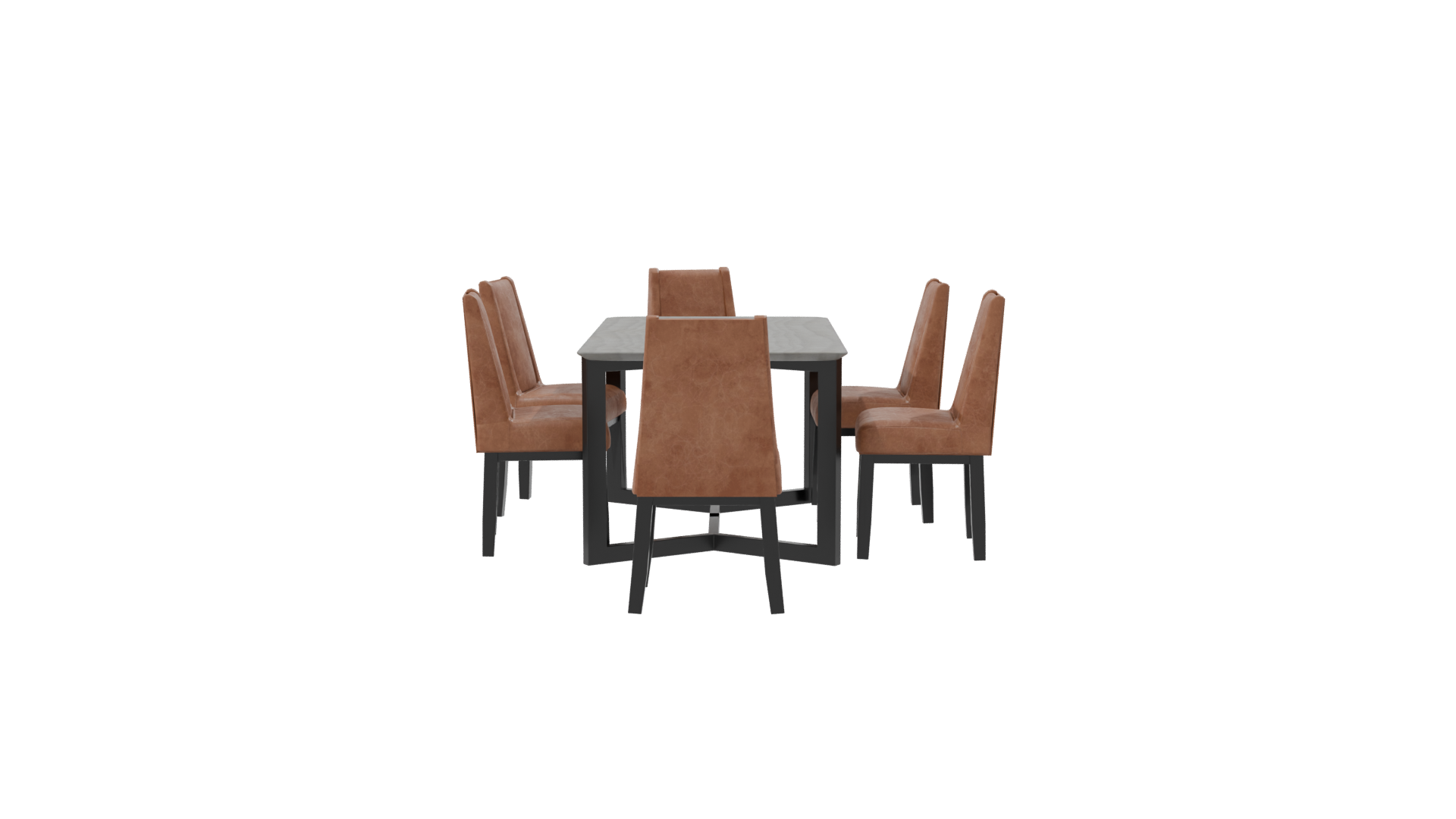 Stylish Dining Table Set 3D - Professional 3D Model Render 17