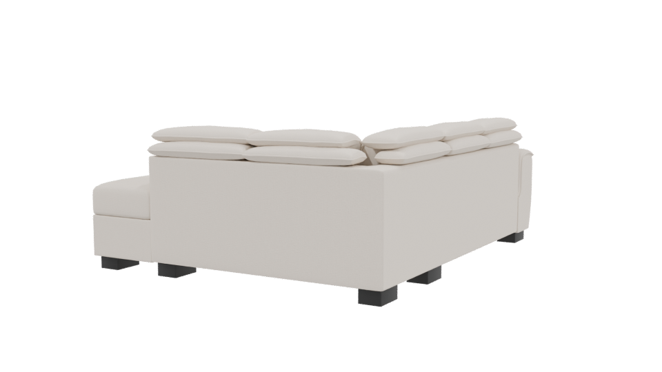 Elegant Modern Sectional Sofa 3D - Professional 3D Model Render 3