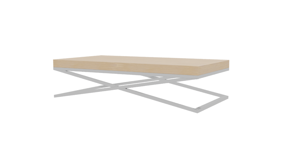 Minimalist Wooden Coffee Table 3D - Professional 3D Model Render 12