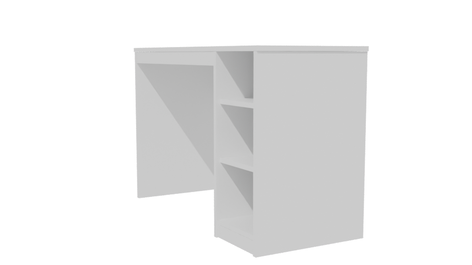 Minimalist Desktop Table 3D Model - Professional 3D Model Render 13