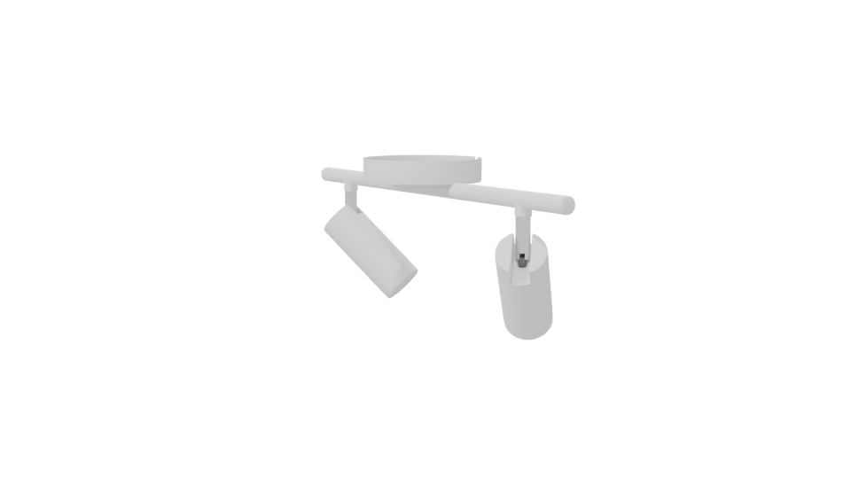 Lanark LED Double Light Fixture 3D - Professional 3D Model Render 7