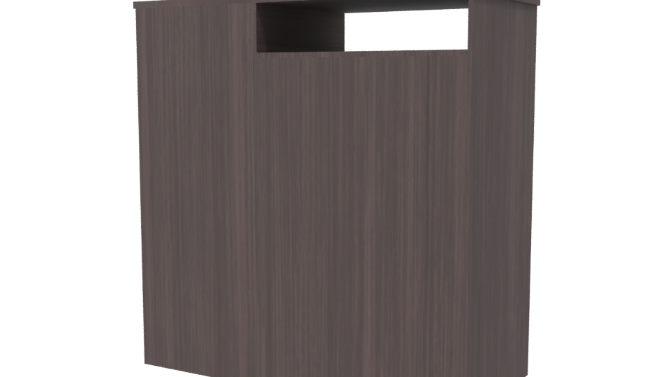 Modern Wooden Storage Cabinet 3D - Professional 3D Model Render 6