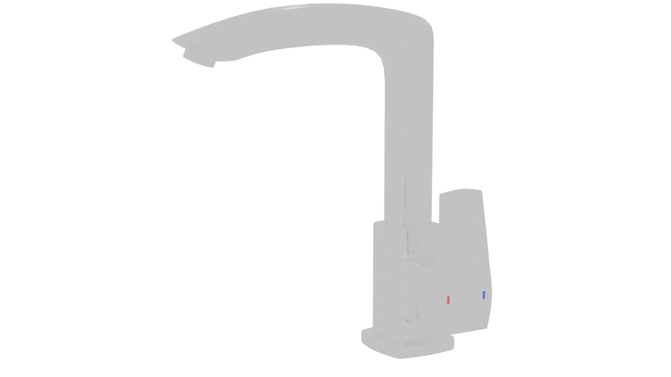 Sleek Modern Faucet Model 3D - Professional 3D Model Render 13