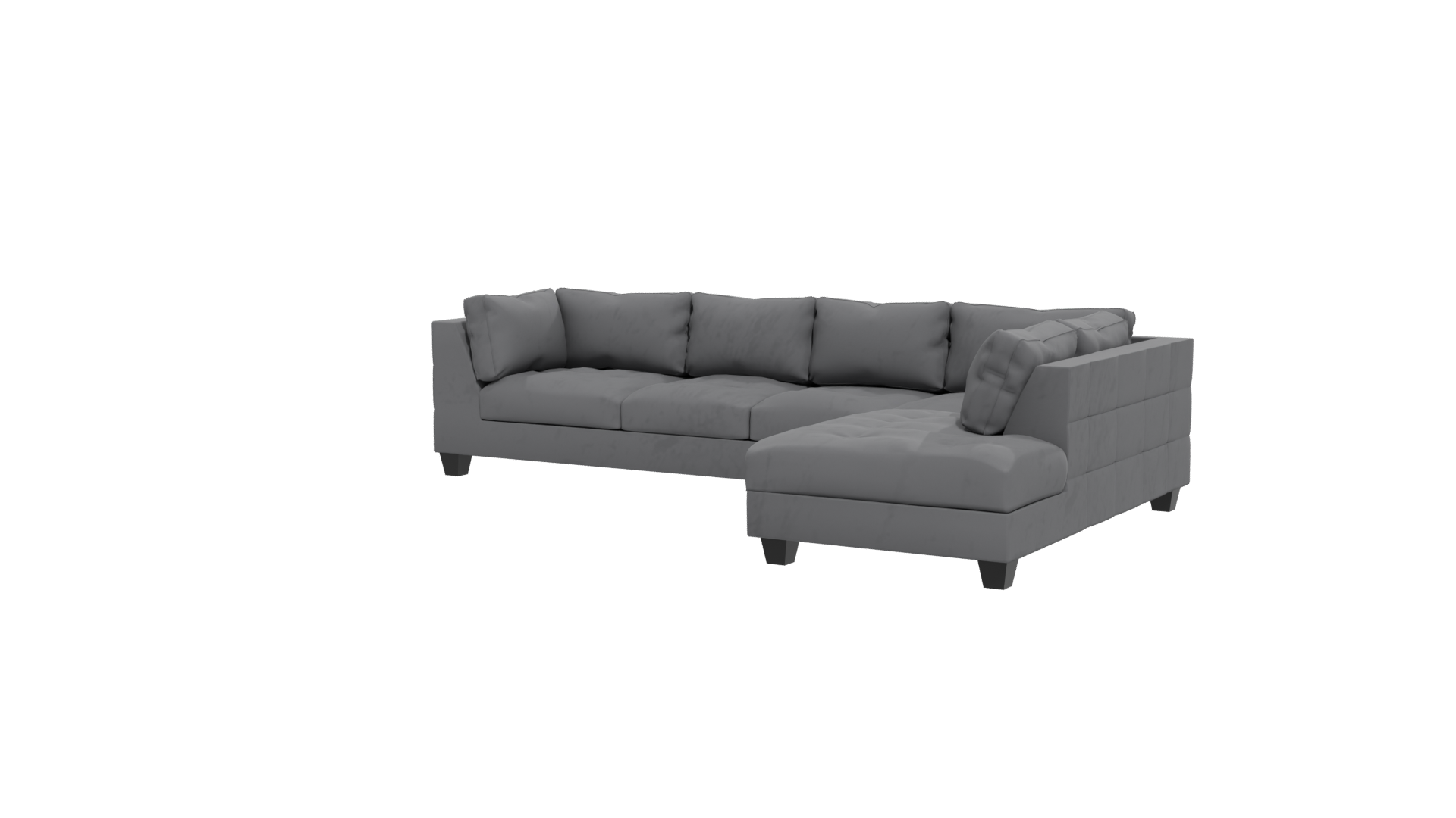 Modern Sectional Sofa Model - Professional 3D Model Render 12