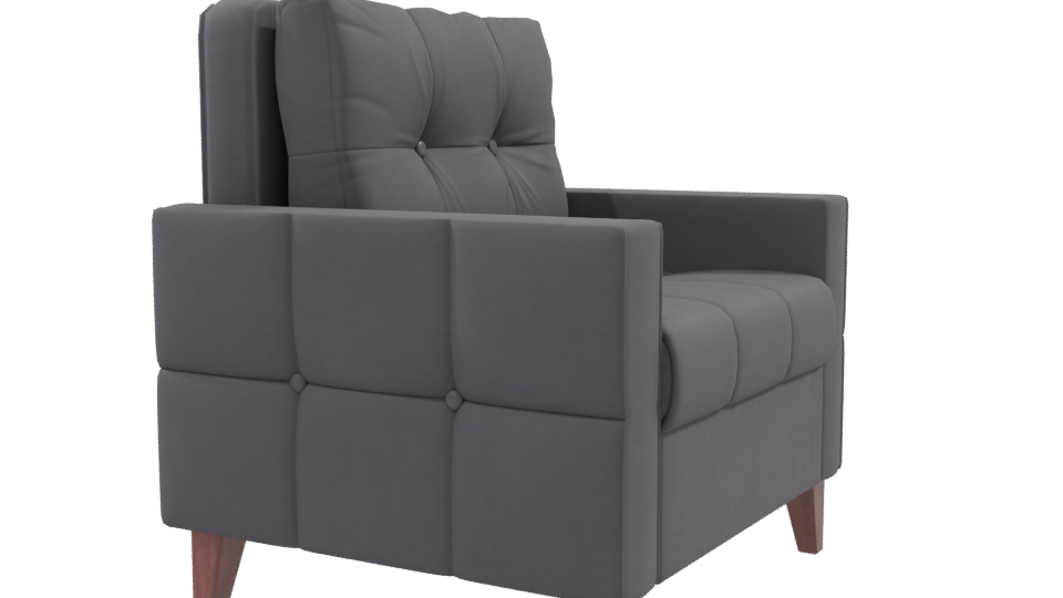 Stylish Modern Armchair Model - Professional 3D Model Render 9