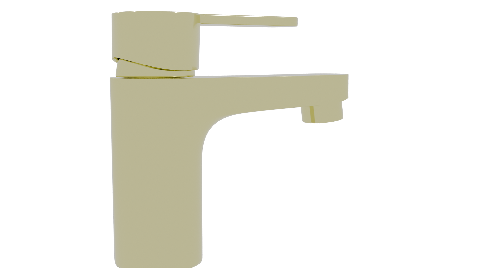 Gold Bathroom Faucet 3D Model - Professional 3D Model Render 10