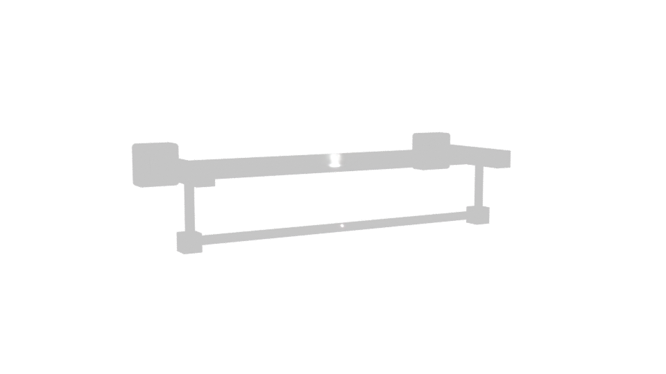 Stylish Wall-Mounted Rack 3D - Professional 3D Model Render 10