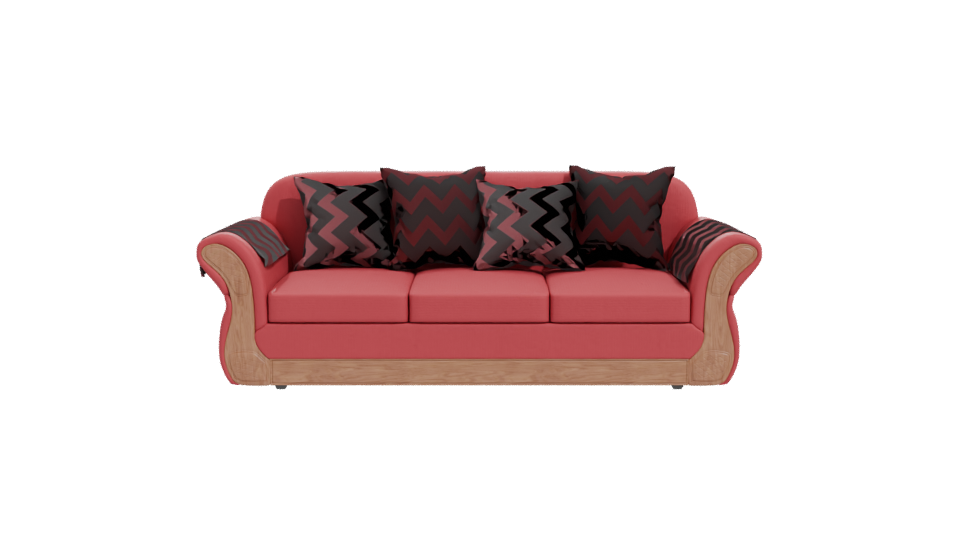 Stylish Contemporary Sofa 3D Model - Professional 3D Model Render 11