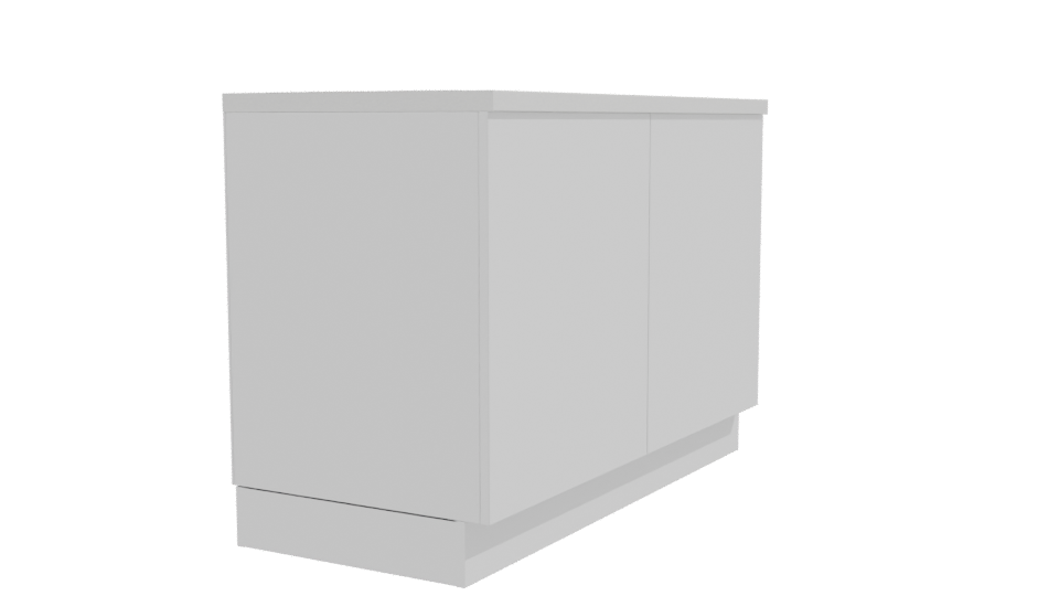 Contemporary Wooden Counter Model - Professional 3D Model Render 9