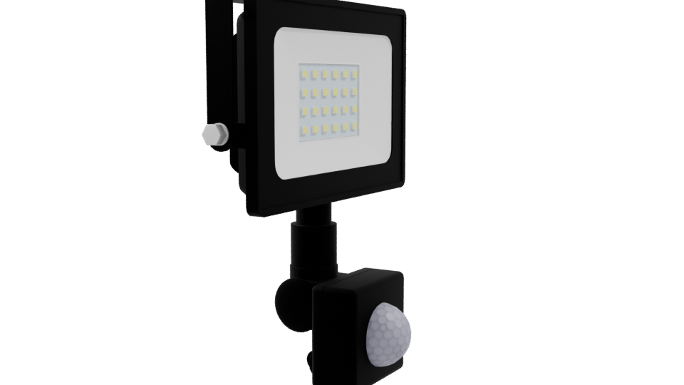 Stylish LED Flood Light Model - Professional 3D Model Render 9