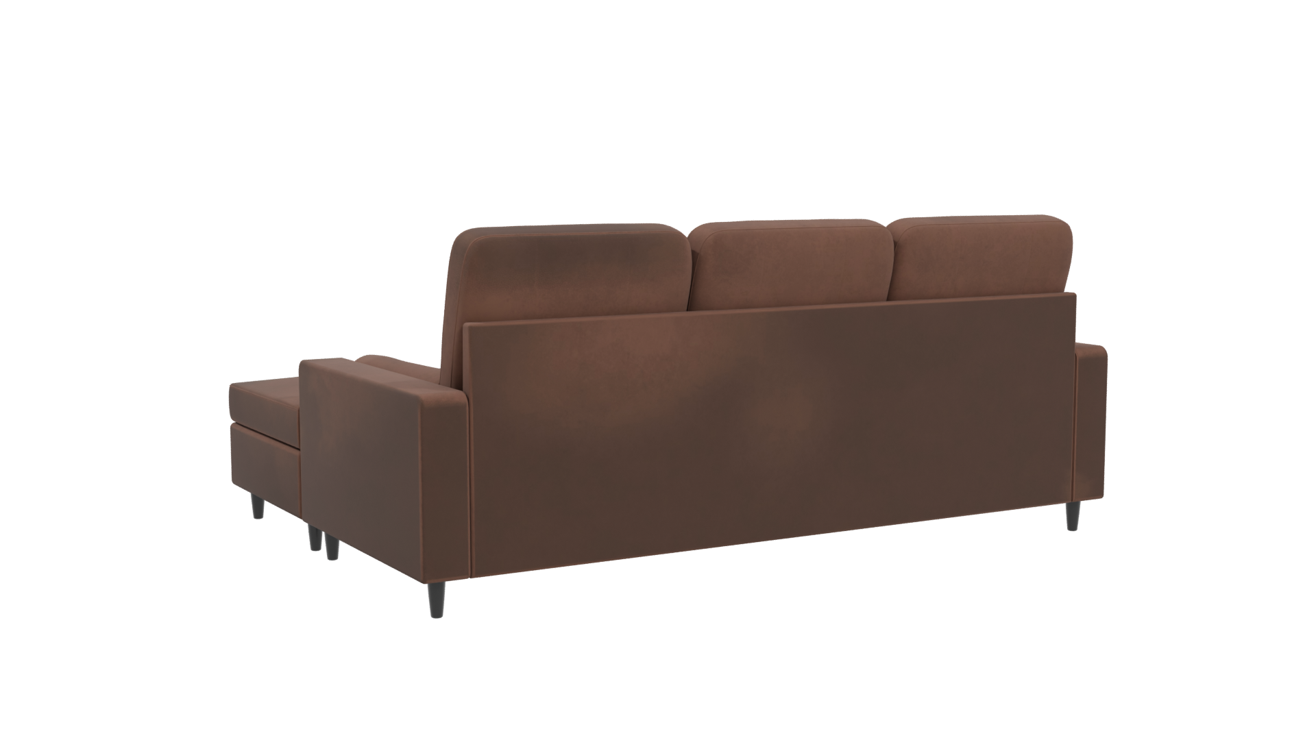 Contemporary Fabric Sectional Sofa 3D Model - Professional 3D Model Render 4