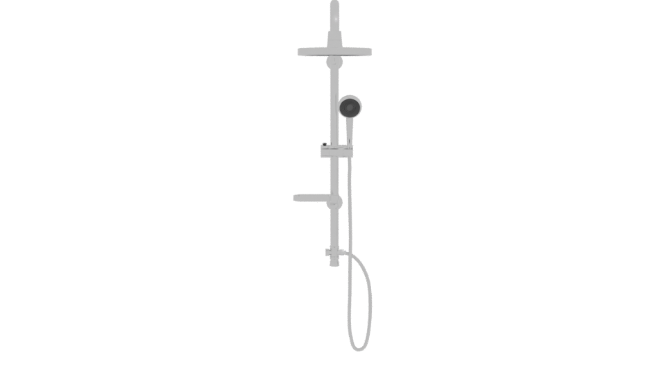Sleek Modern Shower System 3D Model - Professional 3D Model Render 11