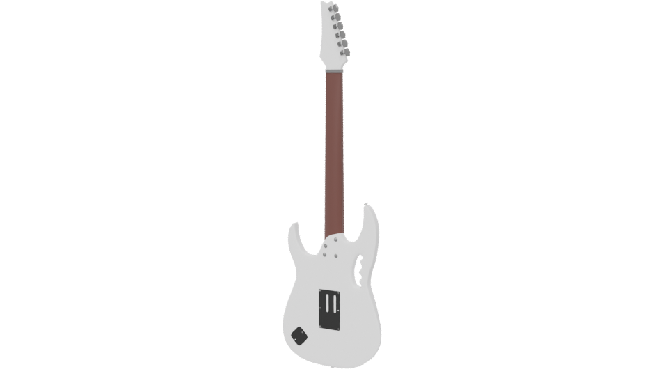 Stylized Electric Guitar 3D Model - Professional 3D Model Render 6