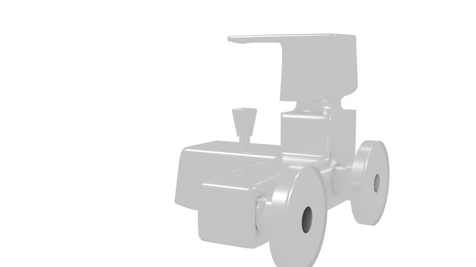 Modern Shower Tub Faucet 3D - Professional 3D Model Render 3