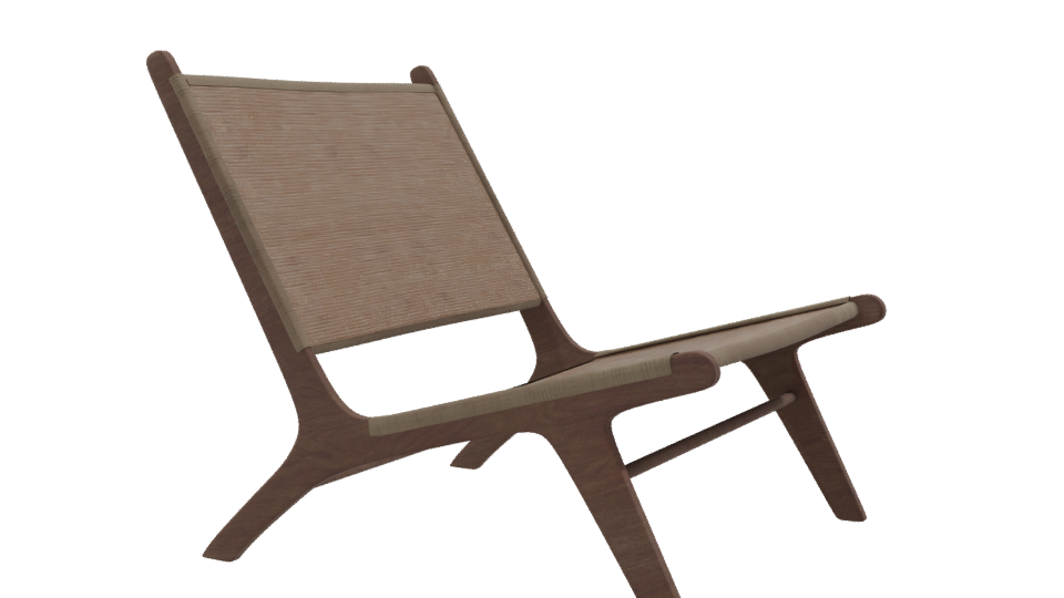 Stylish Minimalist Lounge Chair 3D - Professional 3D Model Render 9