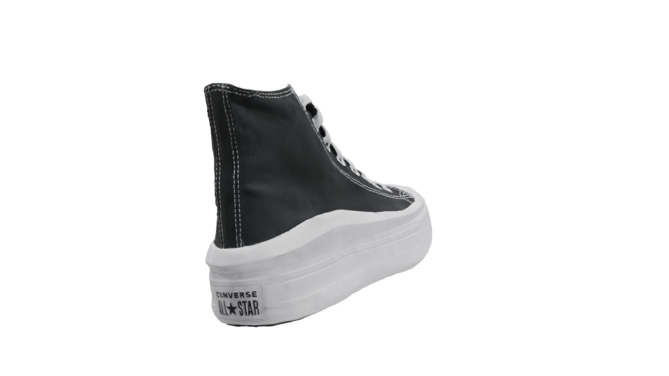 High-Top Canvas Sneakers Model - Professional 3D Model Render 9