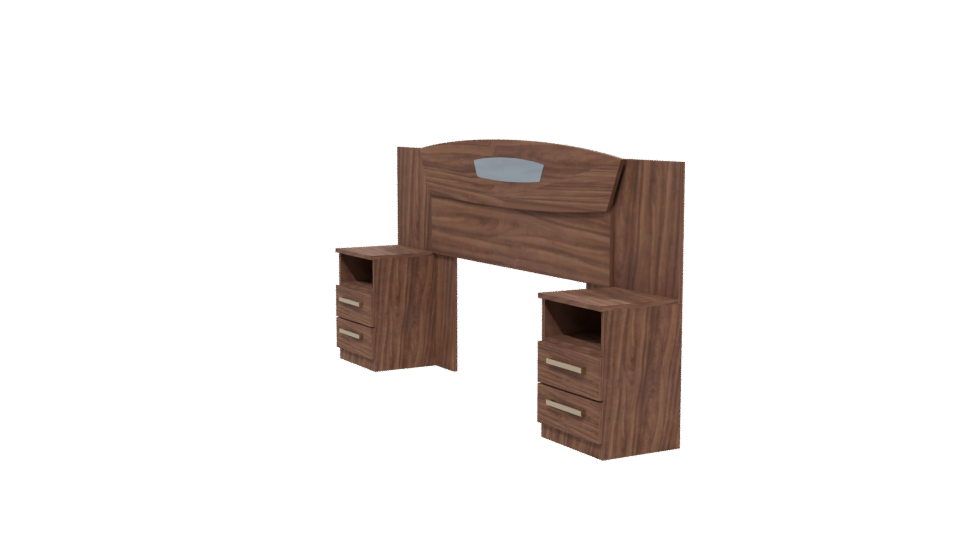 Contemporary Wooden Desk Model - Professional 3D Model Render 13
