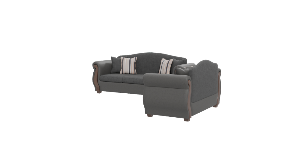 Elegant Fabric Sofa 3D Model - Professional 3D Model Render 12