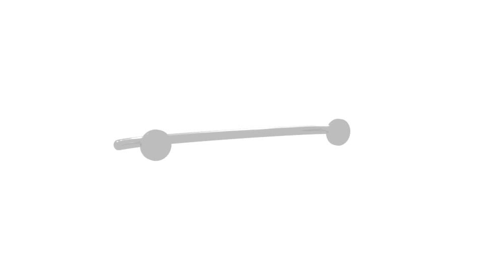 Stylish Metal Wall Hook 3D - Professional 3D Model Render 7