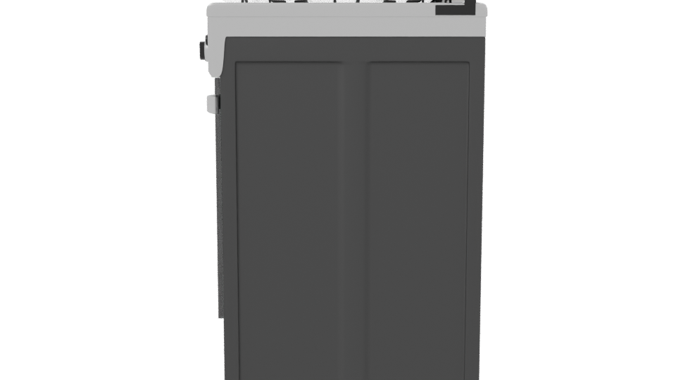 Stylish Kitchen Gas Oven Model - Professional 3D Model Render 2