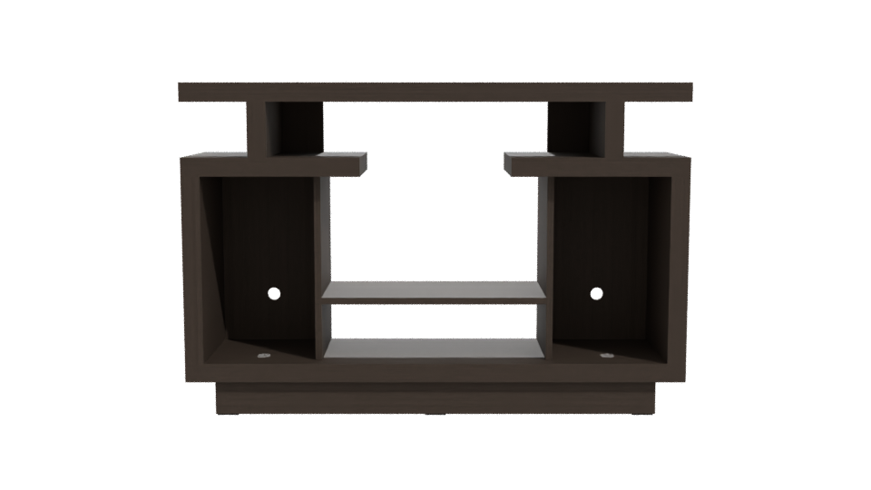 Minimalist Wooden TV Stand 3D - Professional 3D Model Render 11