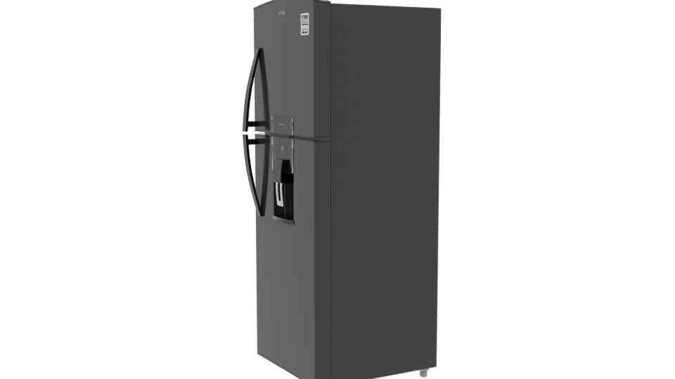 Sleek Black Refrigerator 3D Model - Professional 3D Model Render 13
