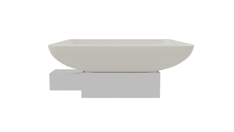 Minimalist Ceramic Sink Model - Professional 3D Model Render 8
