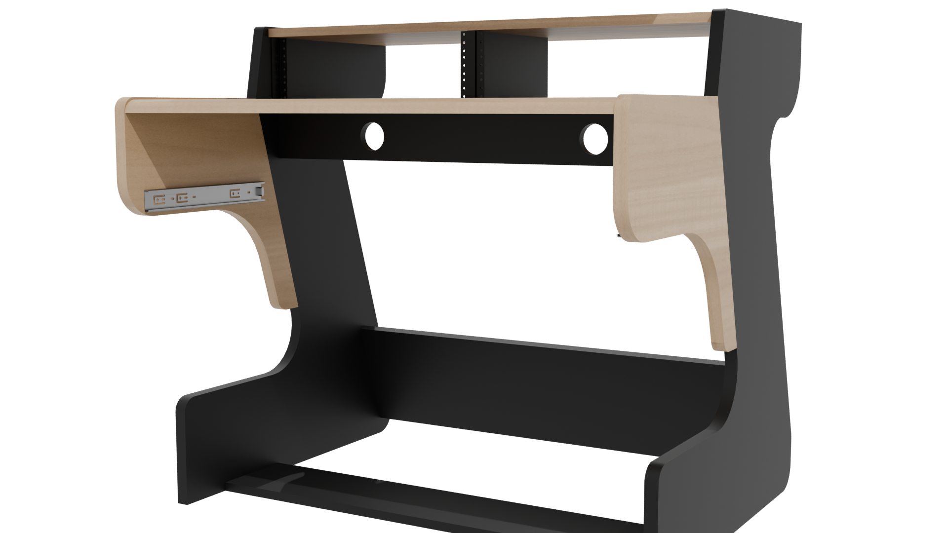 Multifunctional Office Desk Model - Professional 3D Model Render 12