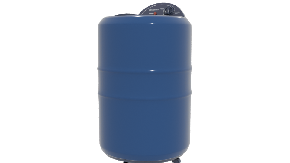 Stylized Industrial Water Tank Model - Professional 3D Model Render 12