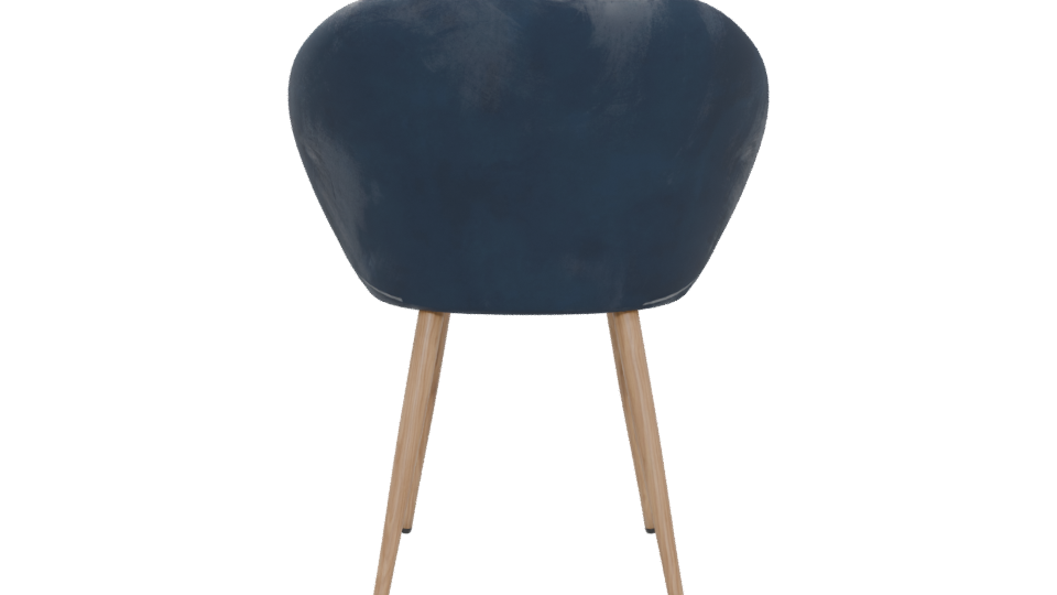 Contemporary Velvet Accent Chair 3D Model - Professional 3D Model Render 5