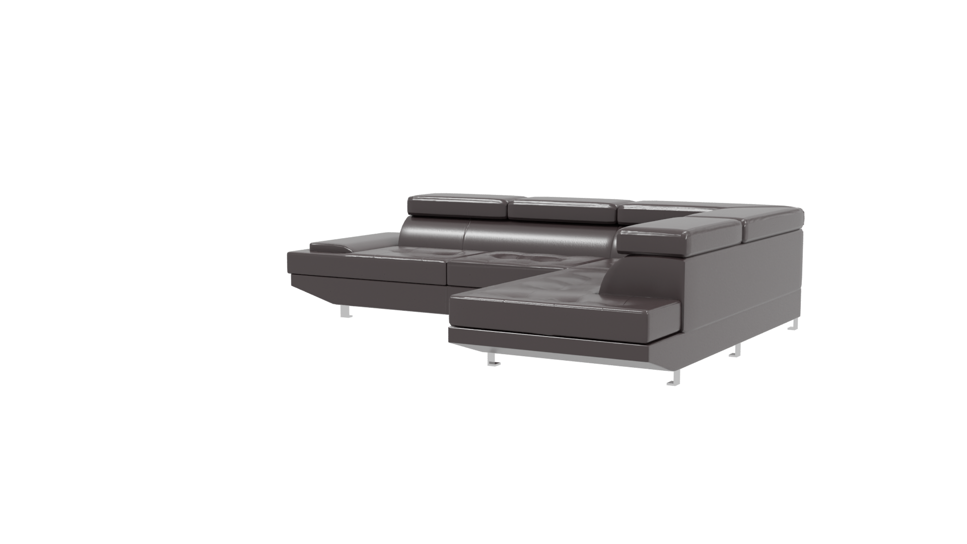 Stylish Sectional Sofa 3D Model - Professional 3D Model Render 3