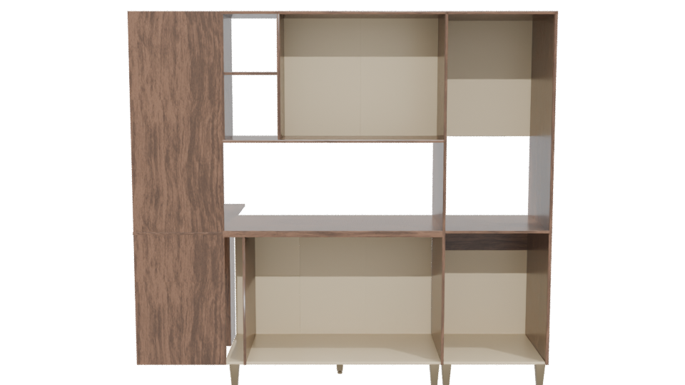 Modern Kitchen Cabinet Set 3D - Professional 3D Model Render 5