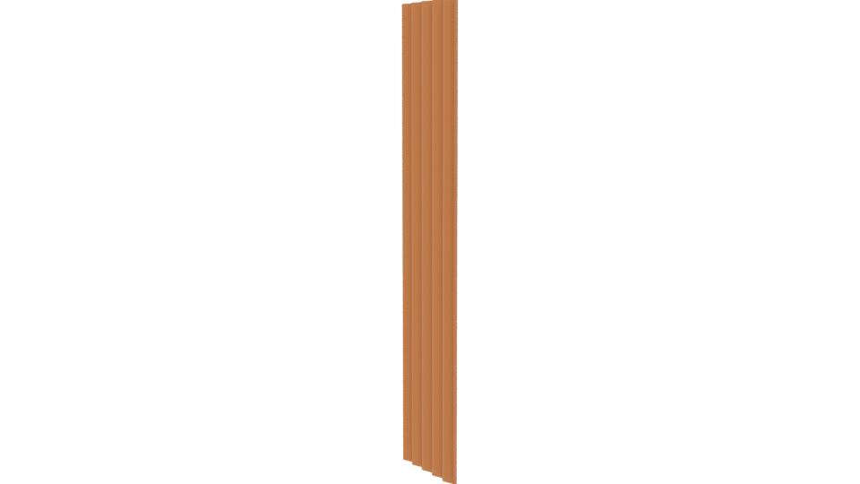 Stylized Vertical Wooden Panel 3D - Professional 3D Model Render 13