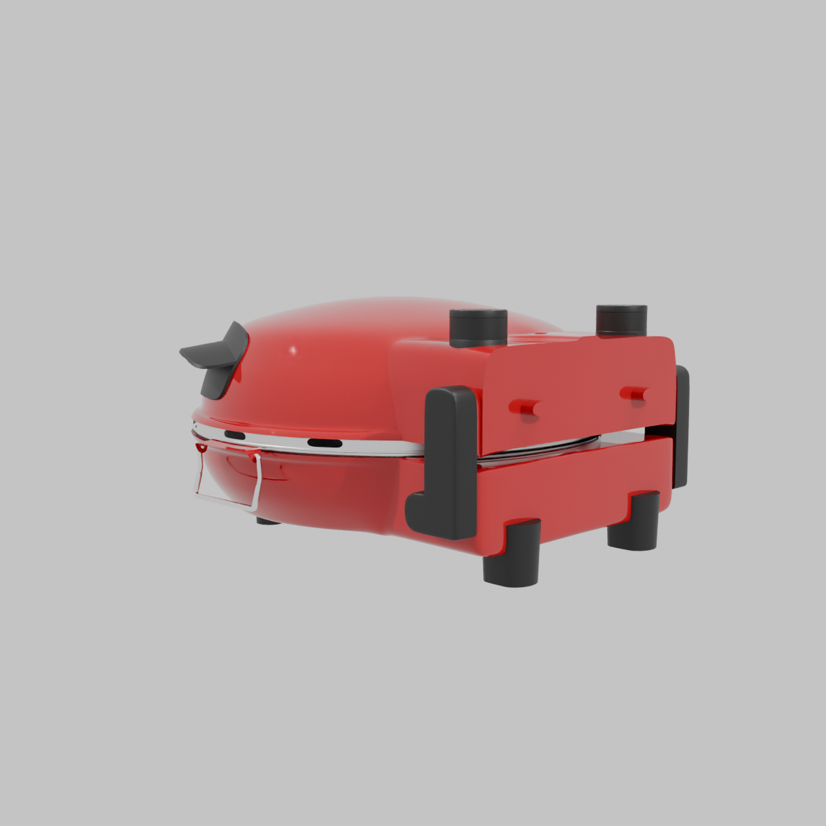 Horno Pizza Rojo/Negro Napoles