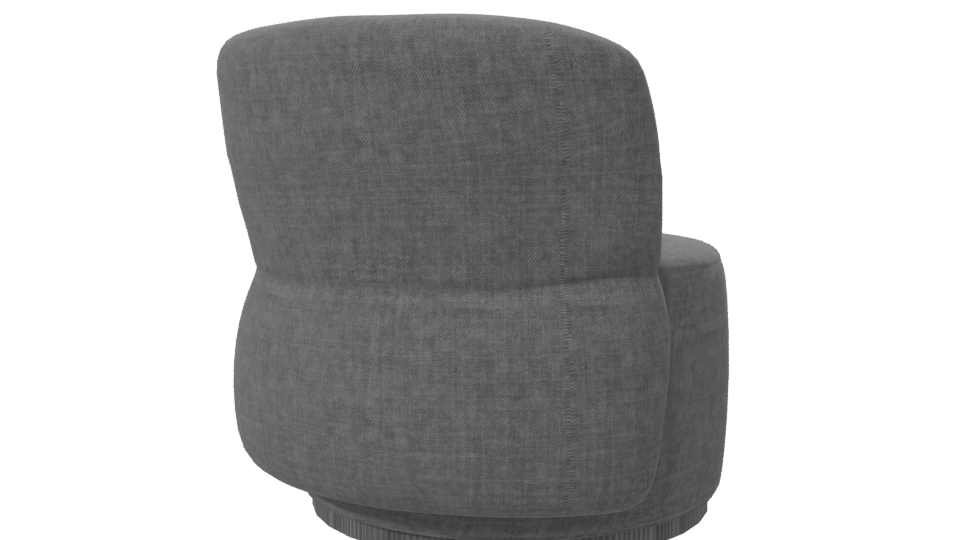 Contemporary Fabric Accent Chair 3D Model - Professional 3D Model Render 7
