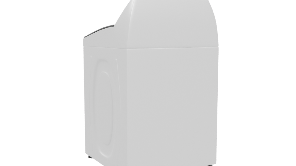 Stylish Top-Load Washing Machine 3D - Professional 3D Model Render 4