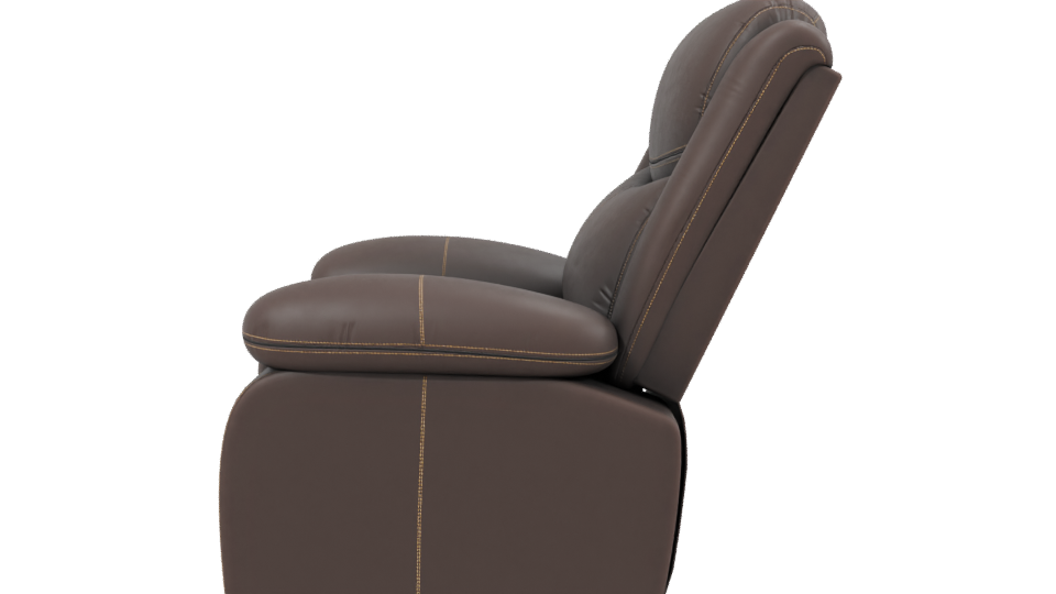 Reclining Armchair with Ottoman 3D - Professional 3D Model Render 2