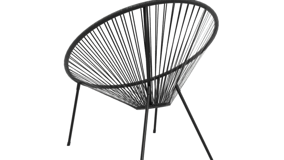 Stylish Modern Lounge Chair 3D - Professional 3D Model Render 4