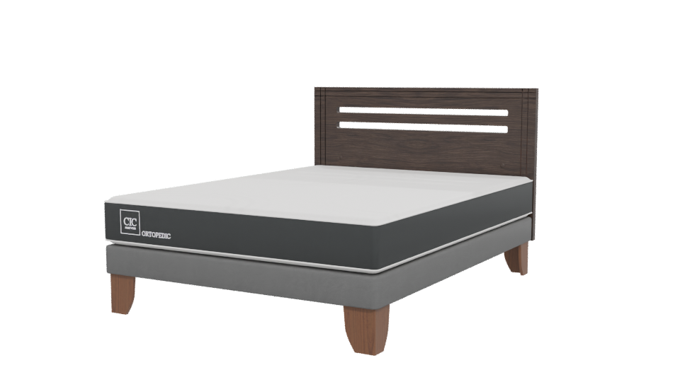 Stylish Bed Frame 3D Model - Professional 3D Model Render 12