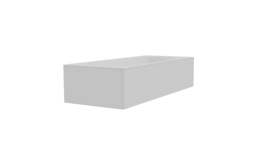 Sleek Modern Bathtub 3D Model - Professional 3D Model Render 9
