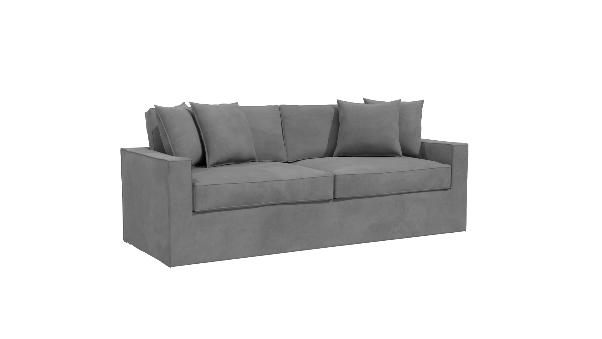 Stylish Modern Fabric Sofa 3D Model - Professional 3D Model Render 10