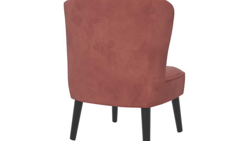 Stylish Fabric Accent Chair 3D Model - Professional 3D Model Render 6