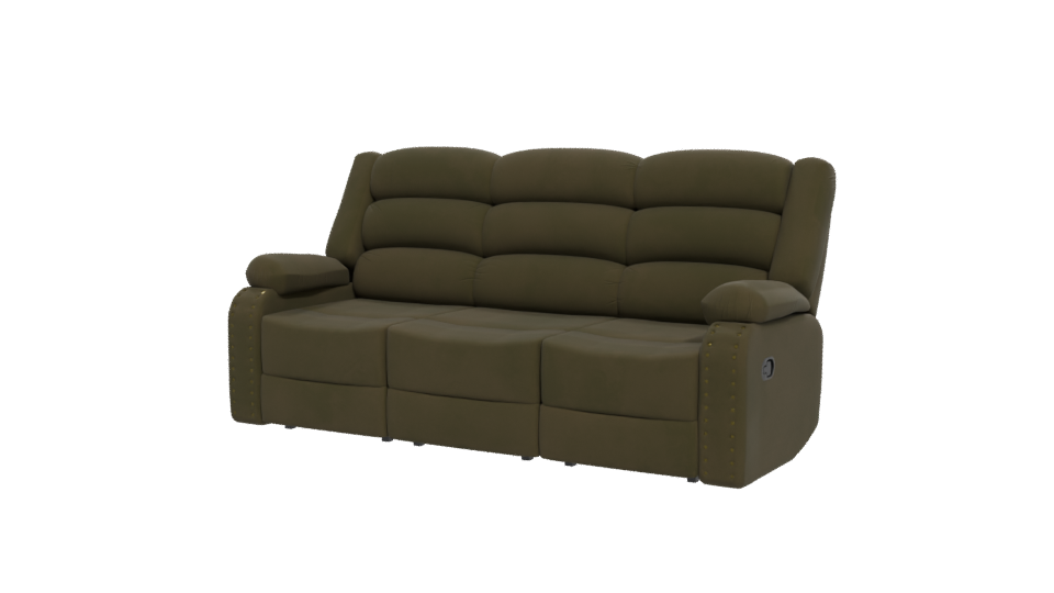 Stylish Reclining Sofa 3D Model - Professional 3D Model Render 12